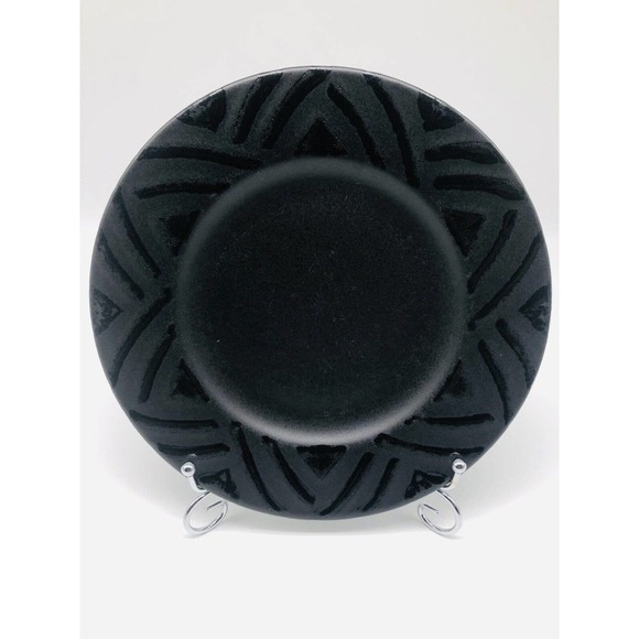 Vintage Pfaltzgraff 8” Plate Morning Light Black Salad Appetizer REPLACEMENT A1 - Picture 1 of 4